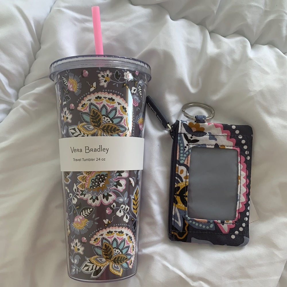 Vera Bradley Travel Tumbler & ID Case